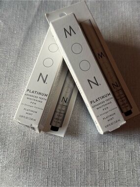 2 MOON Platinum Advanced Teeth Whitening Pens New 2.65ml Kendall Jenner